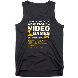 Playing Video Games Gamer Shirt Funny Gaming Console Gamer Tank Top