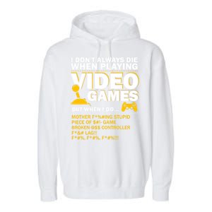 Playing Video Games Gamer Shirt Funny Gaming Console Gamer Garment-Dyed Fleece Hoodie