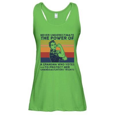 Powerful Voting Grandma Design Ladies Essential Flowy Tank