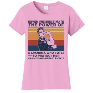 Powerful Voting Grandma Design Women's T-Shirt