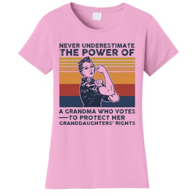 Powerful Voting Grandma Design Women's T-Shirt