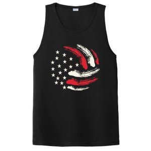 Patriotic Volleyball Gift Volleyball Team American Flag PosiCharge Competitor Tank