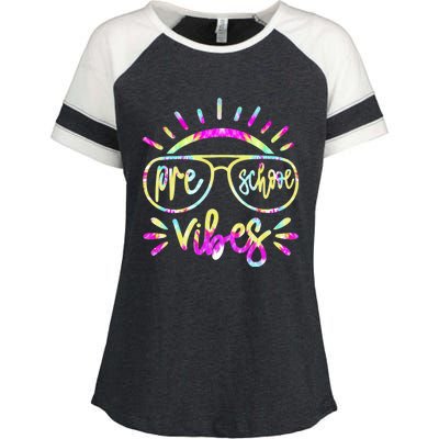 Preschool Vibes Hello Preschool Team Preschool Cute Gift Enza Ladies Jersey Colorblock Tee