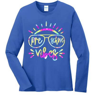 Preschool Vibes Hello Preschool Team Preschool Cute Gift Ladies Long Sleeve Shirt