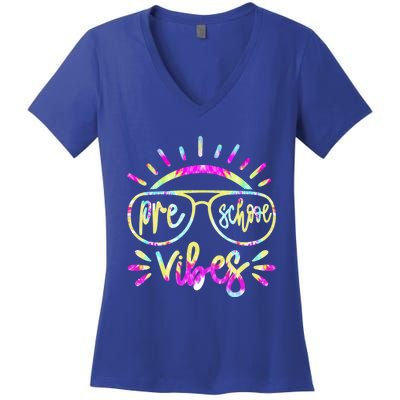 Preschool Vibes Hello Preschool Team Preschool Cute Gift Women's V-Neck T-Shirt