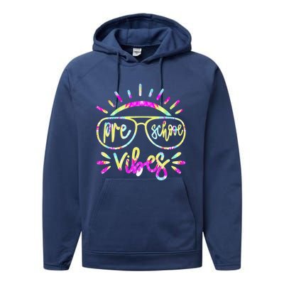 Preschool Vibes Hello Preschool Team Preschool Cute Gift Performance Fleece Hoodie