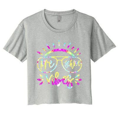 Preschool Vibes Hello Preschool Team Preschool Cute Gift Women's Crop Top Tee