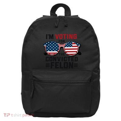 Patriotic Voting Humor Graphic 16 in Basic Backpack