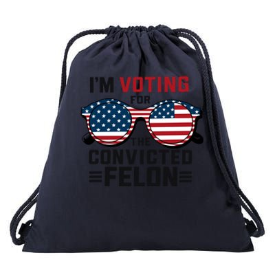 Patriotic Voting Humor Graphic Drawstring Bag