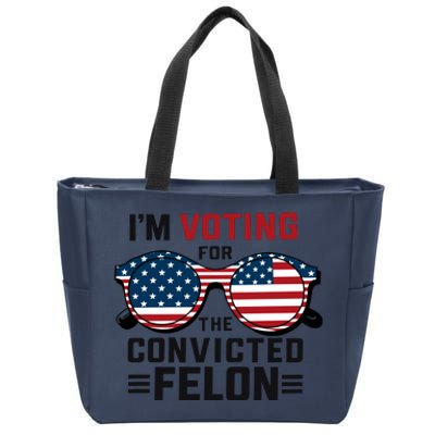 Patriotic Voting Humor Graphic Zip Tote Bag