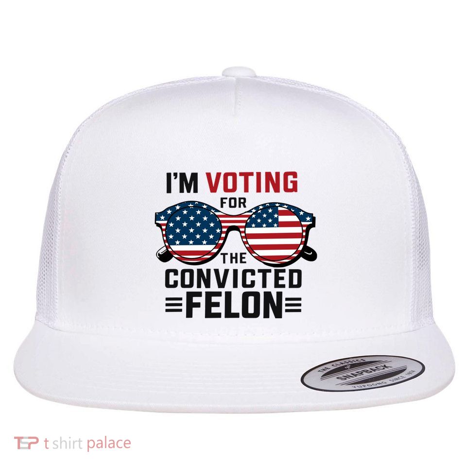 Patriotic Voting Humor Graphic Flat Bill Trucker Hat
