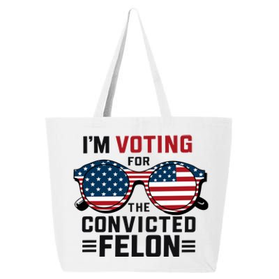 Patriotic Voting Humor Graphic 25L Jumbo Tote