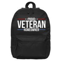 Proud Veteran Homeowner New House Owner Housewarming Party 16 in Basic Backpack