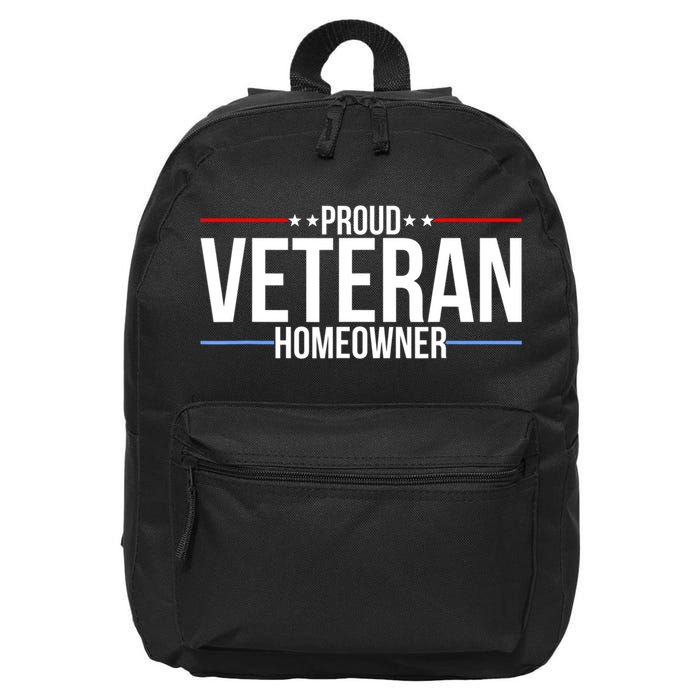 Proud Veteran Homeowner New House Owner Housewarming Party 16 in Basic Backpack