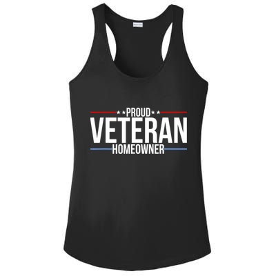 Proud Veteran Homeowner New House Owner Housewarming Party Ladies PosiCharge Competitor Racerback Tank