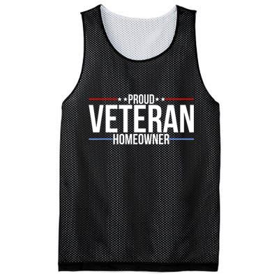 Proud Veteran Homeowner New House Owner Housewarming Party Mesh Reversible Basketball Jersey Tank