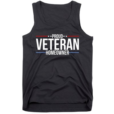 Proud Veteran Homeowner New House Owner Housewarming Party Tank Top