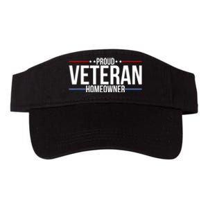 Proud Veteran Homeowner New House Owner Housewarming Party Valucap Bio-Washed Visor