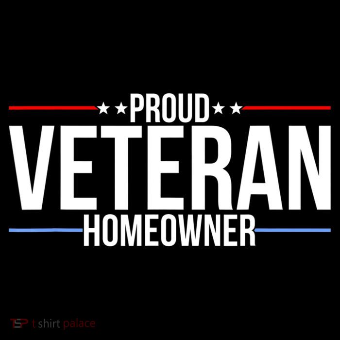 Proud Veteran Homeowner New House Owner Housewarming Party Kids T-Shirt