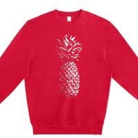 Pineapple Vintage Illustration Premium Crewneck Sweatshirt