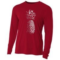 Pineapple Vintage Illustration Cooling Performance Long Sleeve Crew