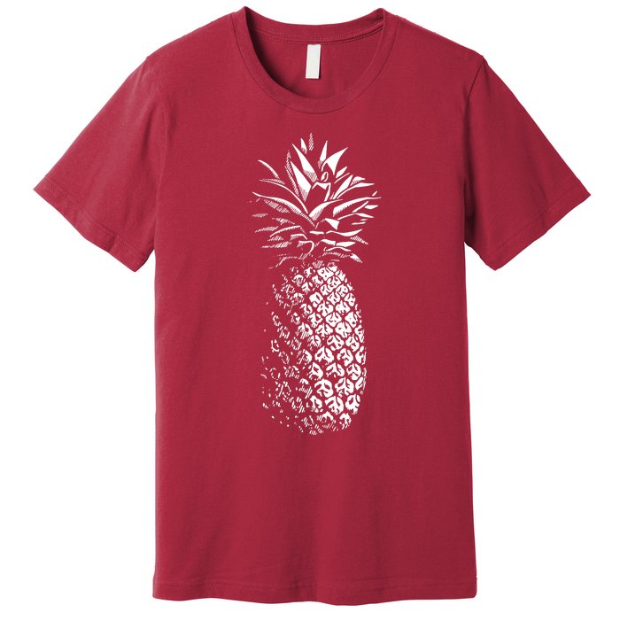 Pineapple Vintage Illustration Premium T-Shirt