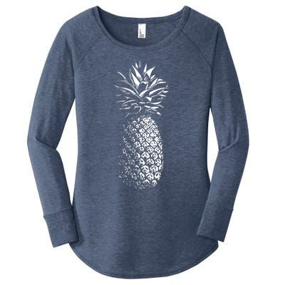 Pineapple Vintage Illustration Women's Perfect Tri Tunic Long Sleeve Shirt