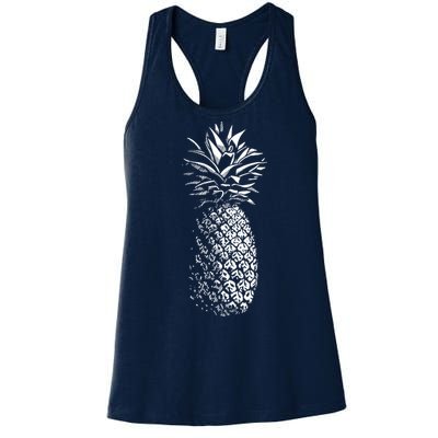 Pineapple Vintage Illustration Women's Racerback Tank