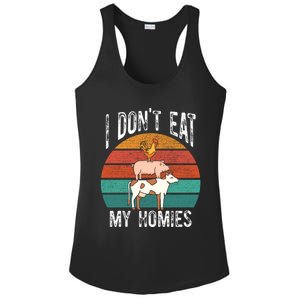 Proud Vegan I Dont Eat My Homies Eat Vegan Vegans Gift Ladies PosiCharge Competitor Racerback Tank