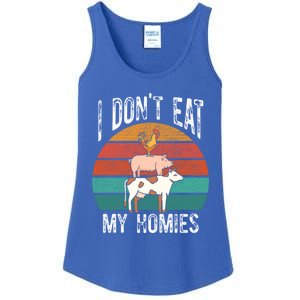 Proud Vegan I Dont Eat My Homies Eat Vegan Vegans Gift Ladies Essential Tank