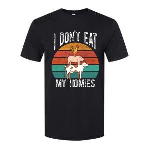 Proud Vegan I Dont Eat My Homies Eat Vegan Vegans Gift Softstyle CVC T-Shirt