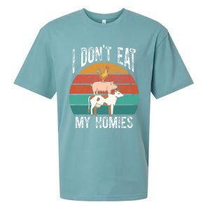 Proud Vegan I Dont Eat My Homies Eat Vegan Vegans Gift Sueded Cloud Jersey T-Shirt