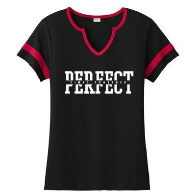 Perfect Valentines In Love Ladies Halftime Notch Neck Tee