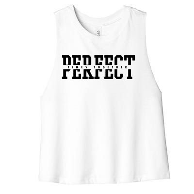 Perfect Valentines In Love Women's Racerback Cropped Tank