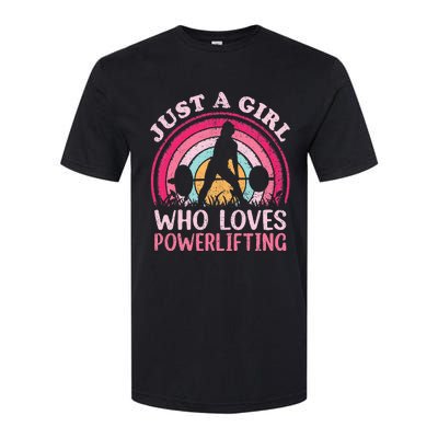 Powerlifting Vintage Just A Girl Who Loves Powerlifting Softstyle CVC T-Shirt