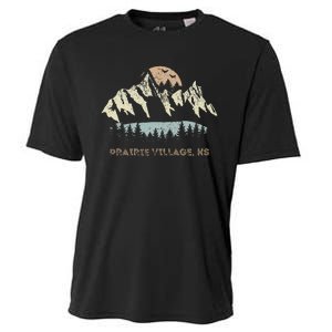 Prairie Village Kansas Mountain Sunset Sunrise Ks Cooling Performance Crew T-Shirt