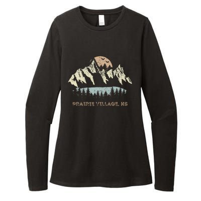 Prairie Village Kansas Mountain Sunset Sunrise Ks Womens CVC Long Sleeve Shirt