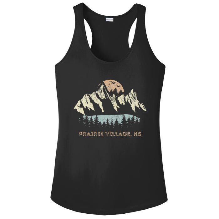 Prairie Village Kansas Mountain Sunset Sunrise Ks Ladies PosiCharge Competitor Racerback Tank