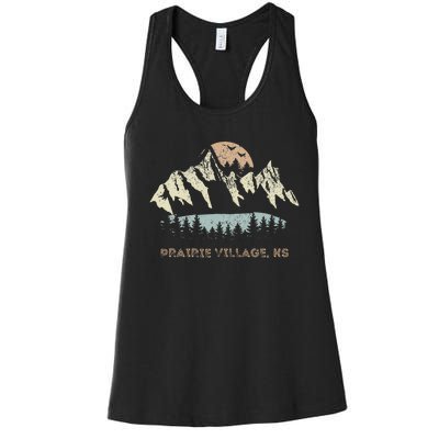 Prairie Village Kansas Mountain Sunset Sunrise Ks Women's Racerback Tank