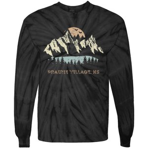 Prairie Village Kansas Mountain Sunset Sunrise Ks Tie-Dye Long Sleeve Shirt