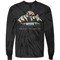 Prairie Village Kansas Mountain Sunset Sunrise Ks Tie-Dye Long Sleeve Shirt