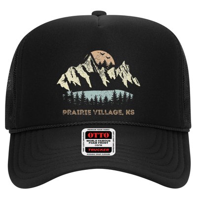 Prairie Village Kansas Mountain Sunset Sunrise Ks Trucker Hat