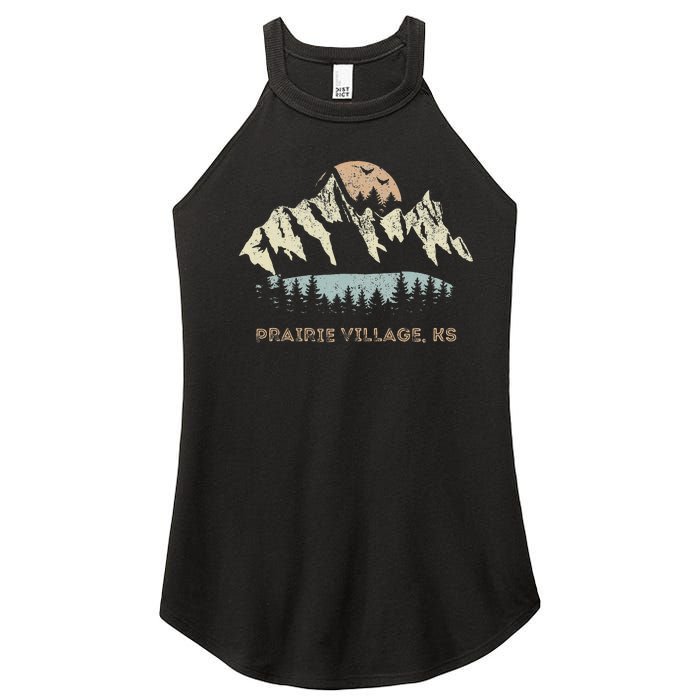 Prairie Village Kansas Mountain Sunset Sunrise Ks Women's Perfect Tri Rocker Tank