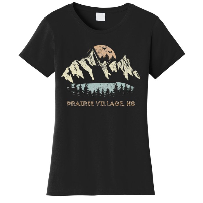 Prairie Village Kansas Mountain Sunset Sunrise Ks Women's T-Shirt