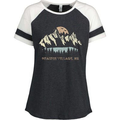 Prairie Village Kansas Mountain Sunset Sunrise Ks Enza Ladies Jersey Colorblock Tee