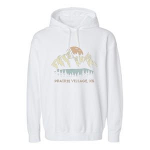 Prairie Village Kansas Mountain Sunset Sunrise Ks Garment-Dyed Fleece Hoodie