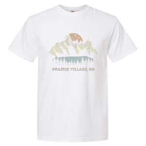 Prairie Village Kansas Mountain Sunset Sunrise Ks Garment-Dyed Heavyweight T-Shirt