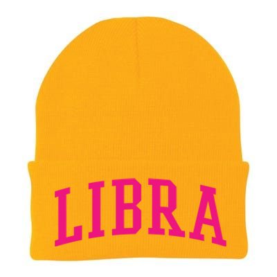 Pink Varsity Libra Gift Knit Cap Winter Beanie