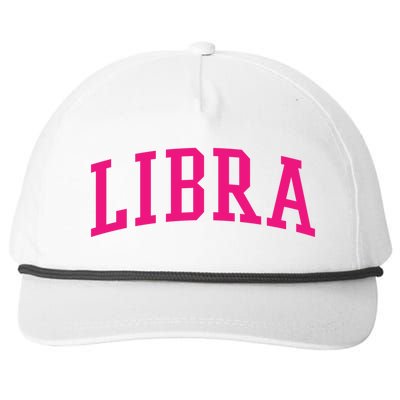 Pink Varsity Libra Gift Snapback Five-Panel Rope Hat