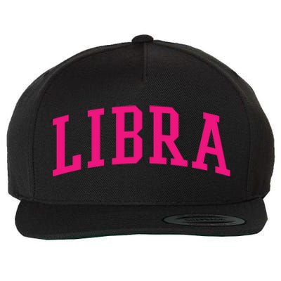 Pink Varsity Libra Gift Wool Snapback Cap